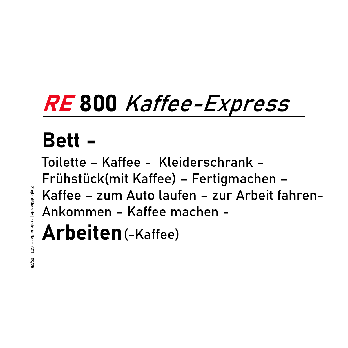 "RE 800 Kaffee Express" Tasse 325ml