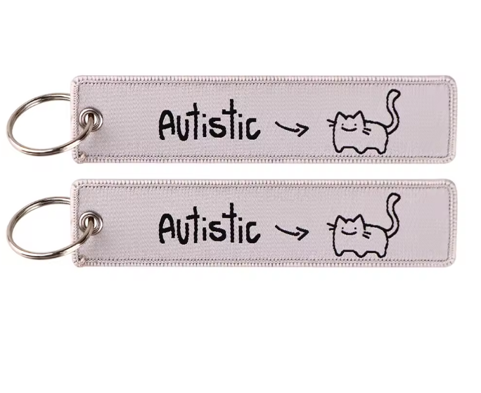 "Autistic cat" Schlüsselanhänger