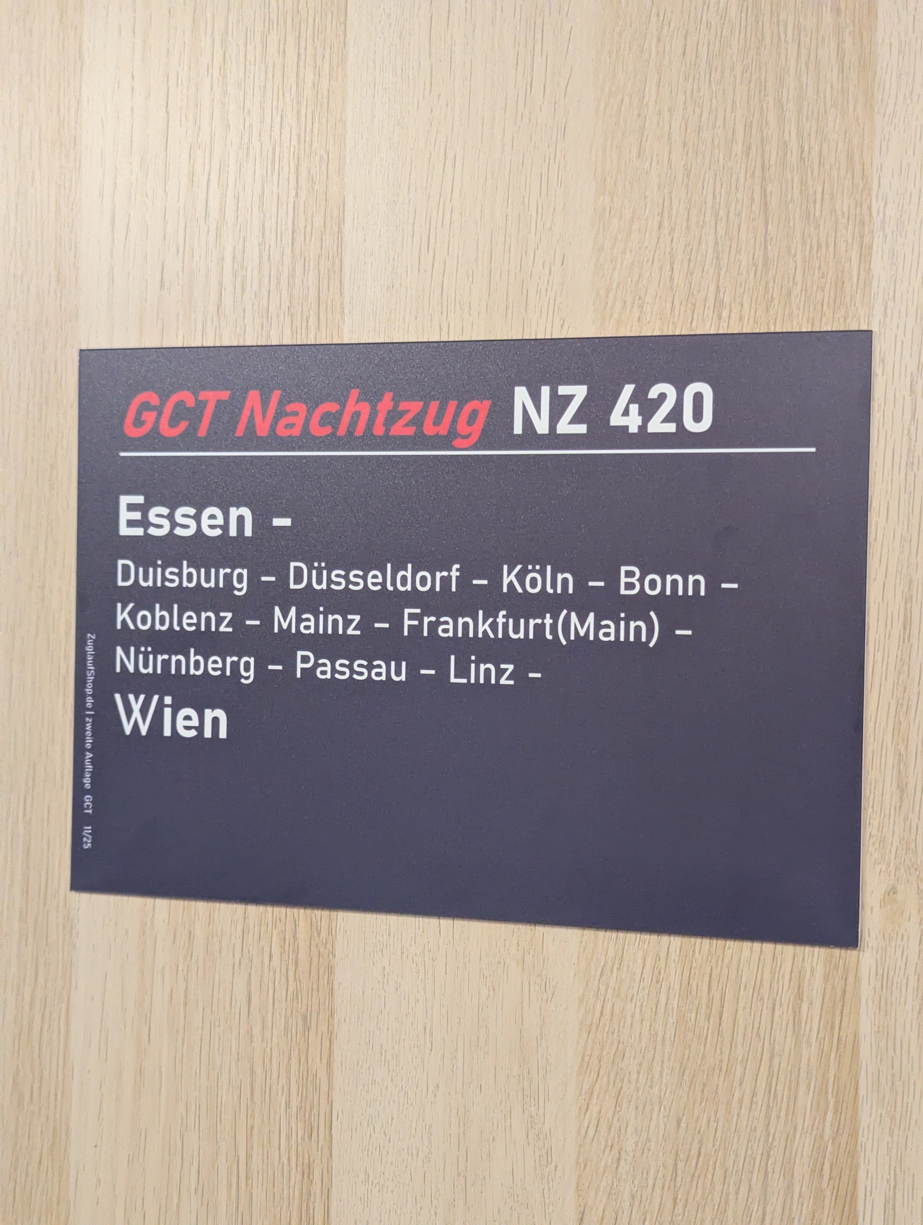 GCT Nachtzug "Essen - Wien"