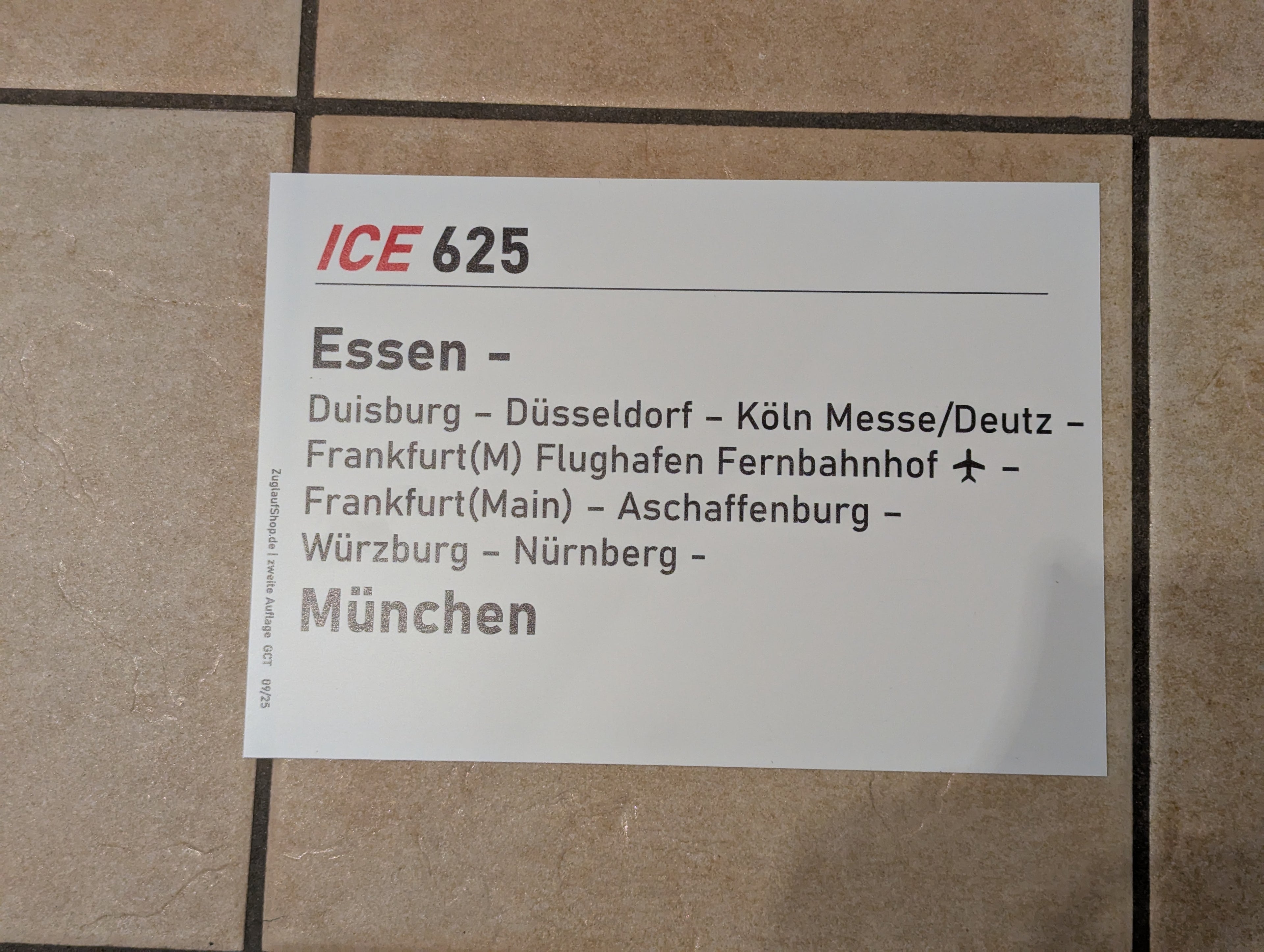 ICE 625