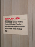 Originales Zuglaufschild "IC 2866"