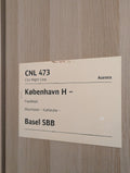 B-Ware Originales Zuglaufschild "CNL 473" schlechter Zustand