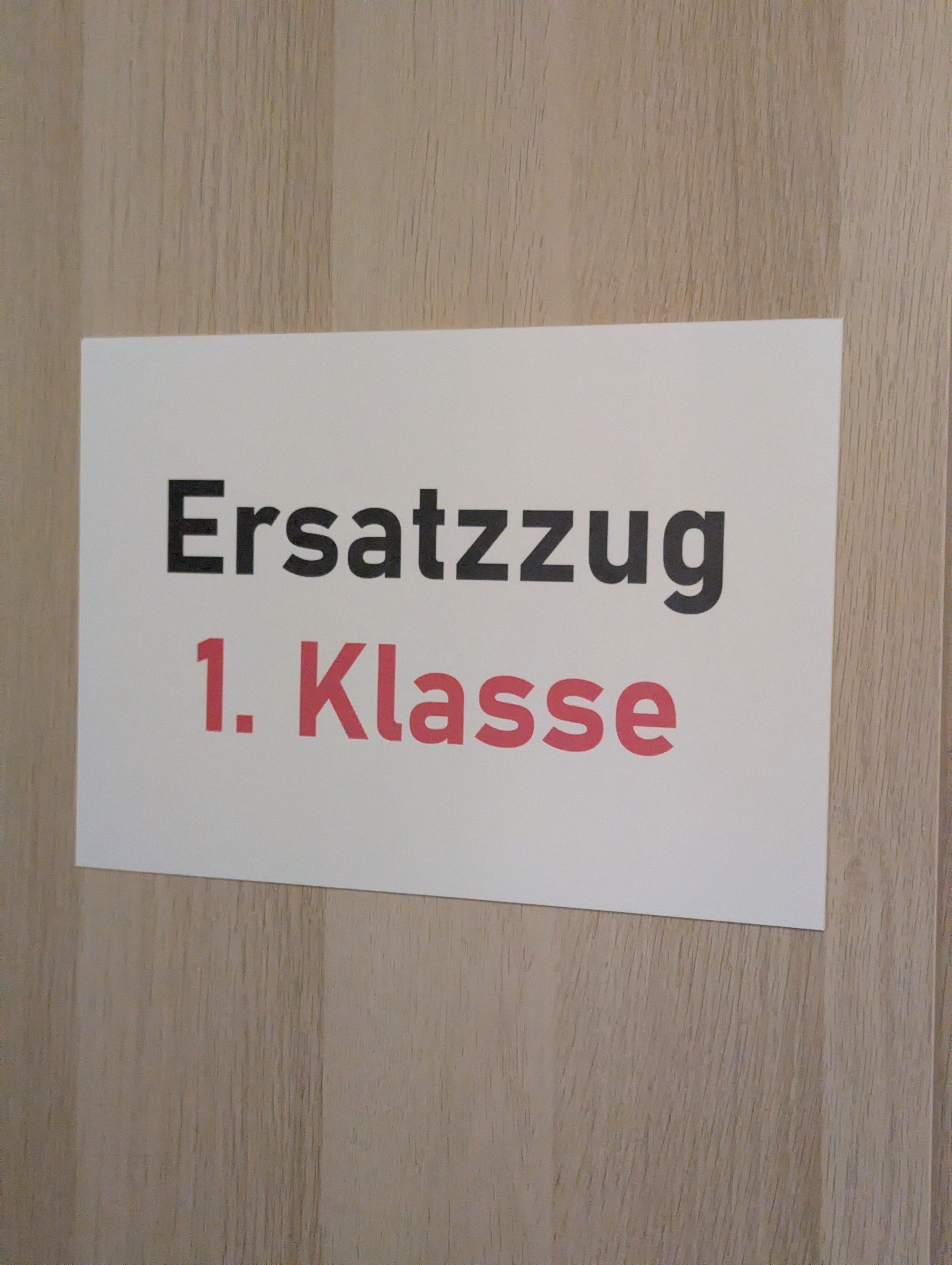 1. Klasse Ersatzug